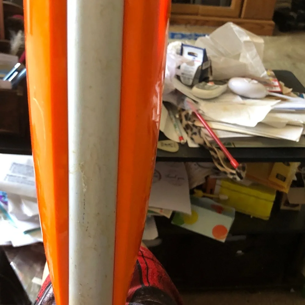 Orange Handheld Floor Squeegee